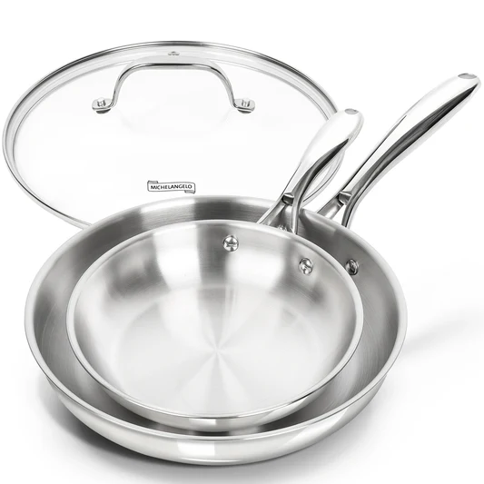 Bộ chảo inox Michelangelo đáy 3 lớp Triply