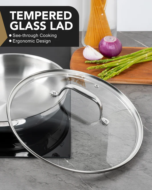 Bộ chảo inox Michelangelo đáy 3 lớp Triply - Ảnh 2