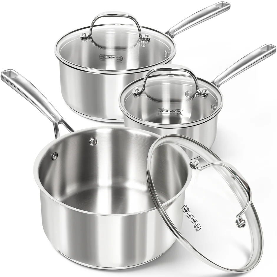 Bộ nồi sốt inox chống dính Michelangelo