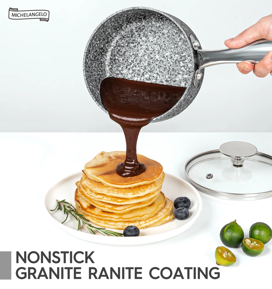 Bộ nồi phủ chống dính đá cao cấp - Ảnh 2